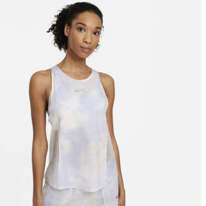 New Nike Icon Clash City Sleek Women's Tank Top light thistle Size Med